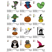 12 Halloween Embroidery Designs Collection 05